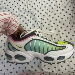 Nike Air Max Plus Lime and Teal Sneakers